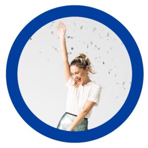 Confetti Girl_excited for digital banking_image